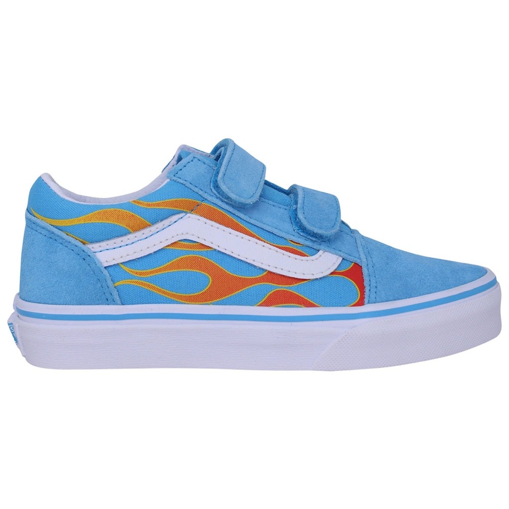 Vans Old Skool V Hot Flames | Aquarius/Trwht | NEW in BOX!!!🔥🩵💚